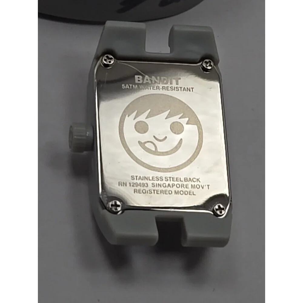 Neff Bandit Sean Malto Signed 2012 Grey Square Analog Watch 5ATM New Battery LXL